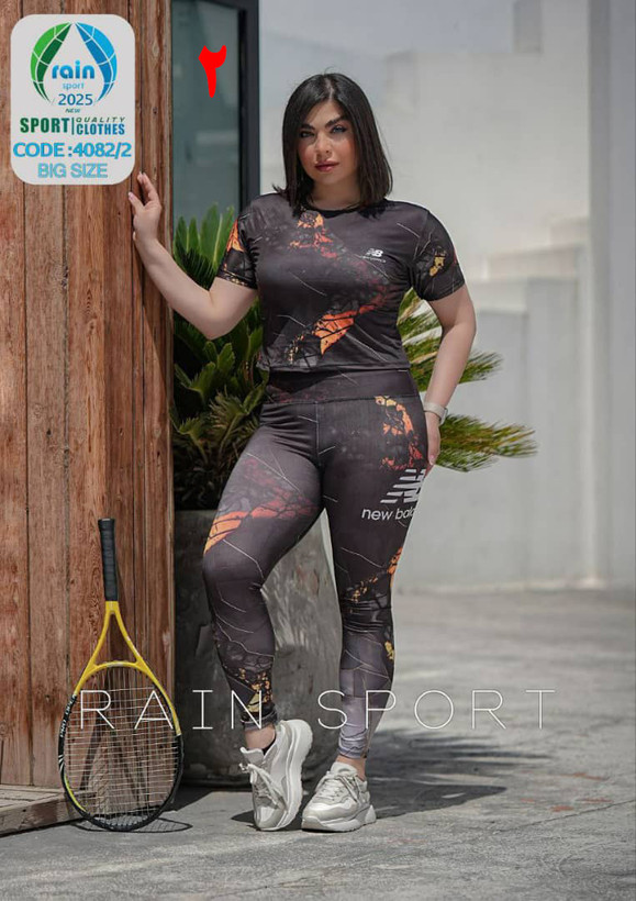 👚 ست ورزشی کراپ شلوار سایز بزرگ