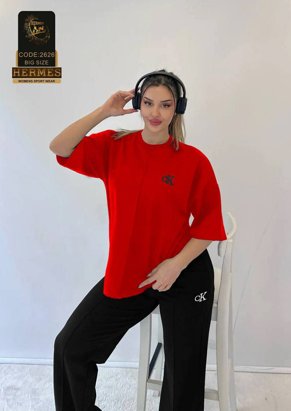 ست بلوز شلوار فوق بیگ سایز NIKE برند هرمس
