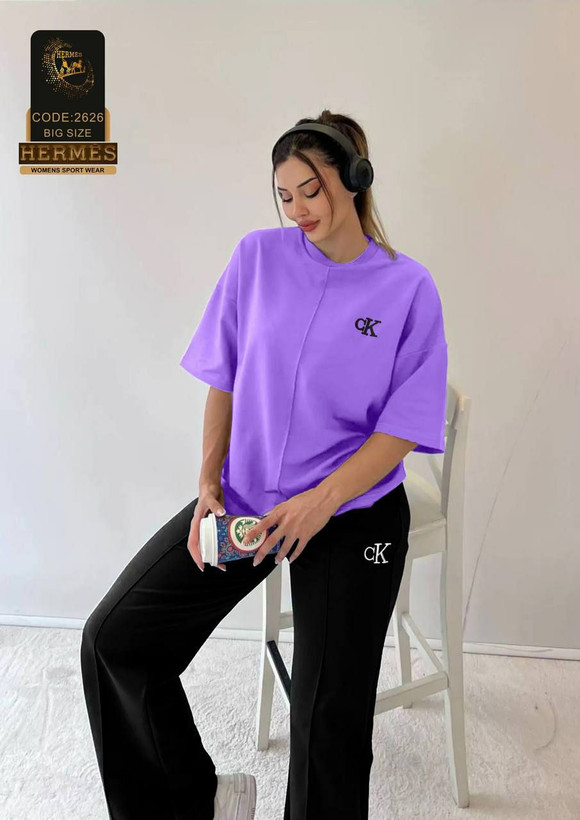 ست بلوز شلوار فوق بیگ سایز NIKE برند هرمس